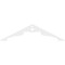Ekena Millwork Pitch Heath Architectural Grade PVC Gable Pediment, 60"W x 15"H x 1"P (6/12) GPP060X015X100HEA - alternate 2